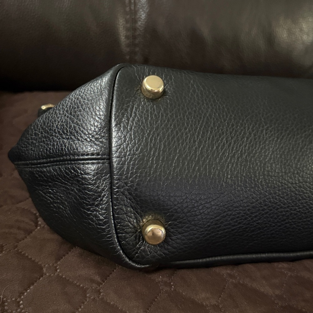 Coach Black Leather F30565 2-Way Tote Bag - Picture 11 of 15